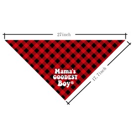 Mama’s Boy Dog Bandana, Dog Mom's Boy Gift Dog Bandana, Pet Scarf Accessories, Printed Dog Bandanas Gift for Dog Lover Birthday or Christmas, for Small Medium Large Dogs(N5)