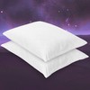 Zentech Essentials Twin Pack Gel-Infused Memory Foam Cluster Pillows -