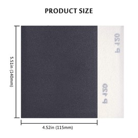 1/4 Sheet Sandpaper 120 Grit Hook & Loop or Clip on Sander Sheets High Performance Waterproof Silicon Carbide 5.5" x 4.5" Sanding Sheets for Wet/Dry Palm Sanders Polishing Accessories, 30PCS