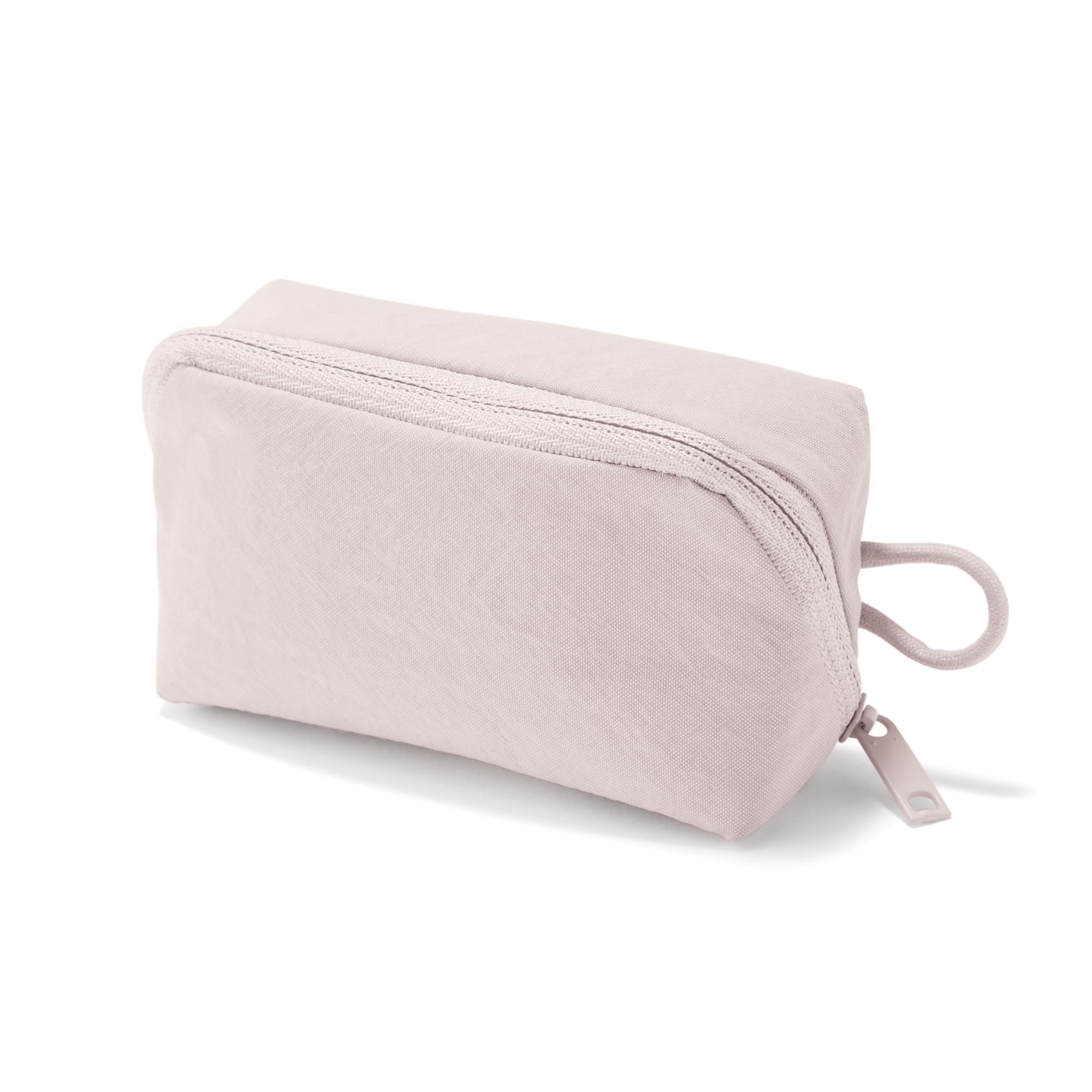 MUJI 84475788 Wrinkle Nylon Large Opening Pouch, Pink, S, Approx. 4.3 x 2.4 x 1.4 inches (11 x 6 x 3.5 cm)