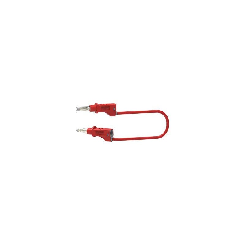 72-13948 Test Lead, 4 mm Plug, Retractable, Red, 1 m