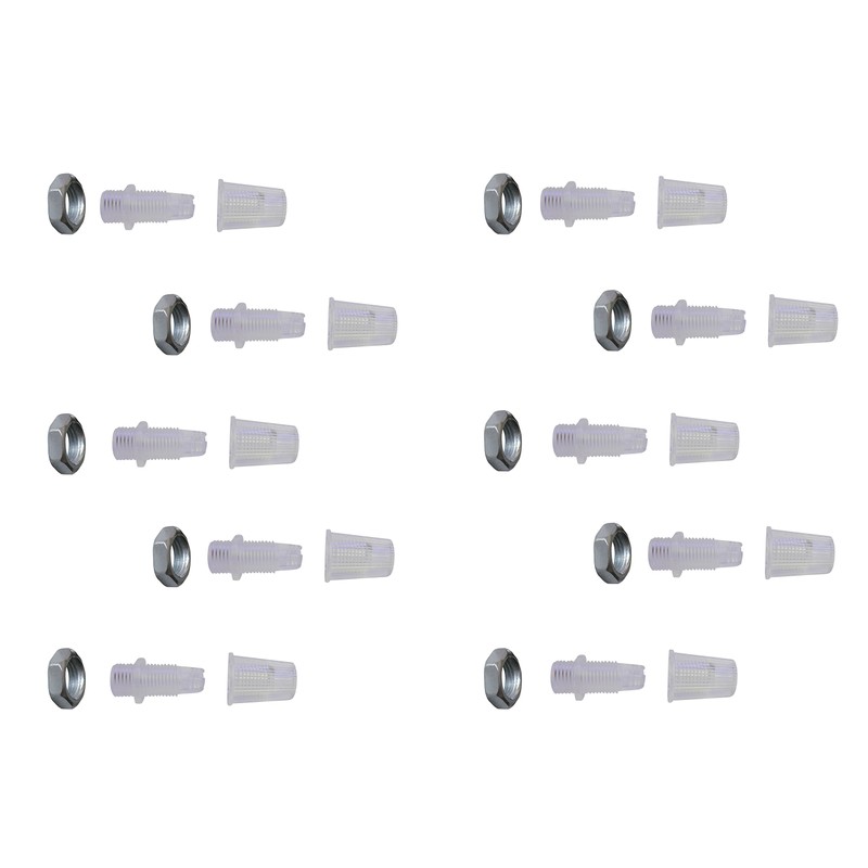 Clamping nipple strain relief M10x1 transparent, also suitable for textile