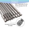 Teocpai 8Pcs Torx Security Screwdriver Bits Set 200mm Magnetic Torx