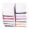 BonjourMrsMr Assorted Pack of Mens Classic White Cotton Pocket Square