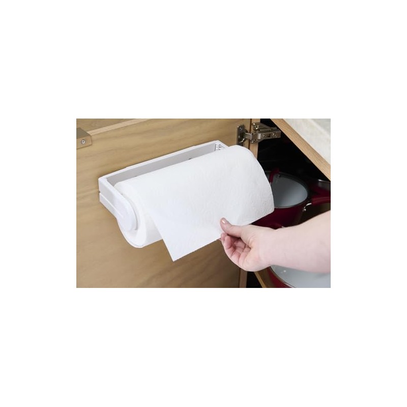 GoodCook Deluxe Wall Mount Paper Towel Holder, Under Cabinet, Screws
