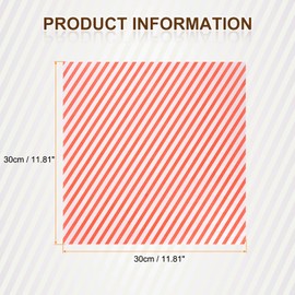 HARFINGTON 100pcs Square Stripes Wax Paper Sheets 11.81" x 11.81" Oil-absorbing Dry Food Wrapping Paper for Sandwich Baking Paper Liners Picnic Basket Bread Hamburger Wrap Kitchen, Red