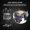 ALSEYE W90 CPU Cooler, Temperature Displayed CPU Cooler for Small