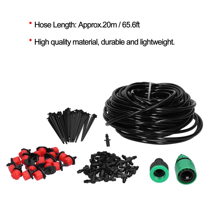 20M 4/7 Hose Garden Irrigation System Automatic Drip Irrigation Kit