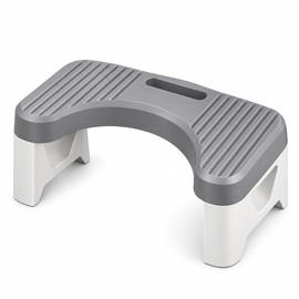 Comfort Toilet Stool for Adult Kids Pregnant Women, Squatting Aid Footstool