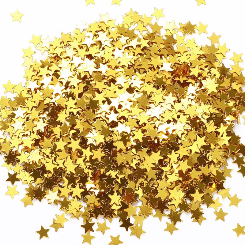 Hestya 60g Star Confetti Glitter Table Confetti Metallic Foil Stars