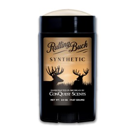 Conquest Scents RuttingBuck Deer Scent Stick – Synthetic Deer Attractant & Buck Rut Scent for Pre-Rut, Rut & Post-Rut, Alternative Hunting Wax Stick, 2.5 oz
