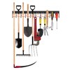 TVKB 34'' All Metal Garden Tool Organizer Adjustable Garage Tool