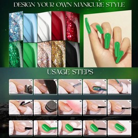 Gel Para Esmalte De Uñas Semipermanentes Para Uñas 10colores