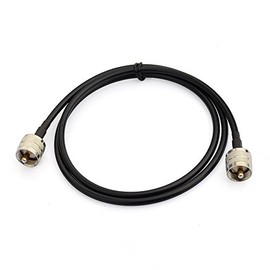 SUPERBAT High-Power Digital Coax Cable UHF Male PL-259 to PL-259 UHF Jumper (3ft 100cm，KSR240) for HAM & CB Radio Antenna Analyzer Dummy Load SWR Meter
