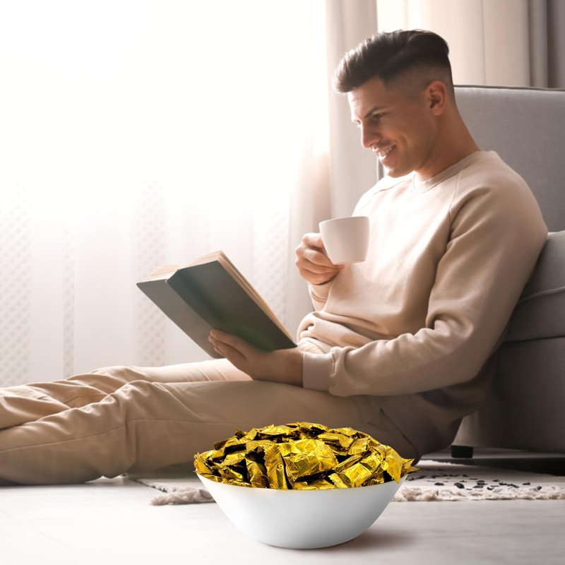 Liberty Bell Black Coffee-Flavored Caffeinated Hard Candy (1 Pound -