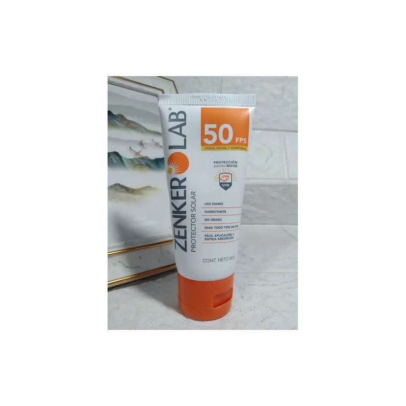 3 Pzas Protector Solar Zenker Lab 50 Fps 60g Cu