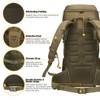 Mardingtop 50L Molle Hiking Internal Frame Backpacks with Rain Cover