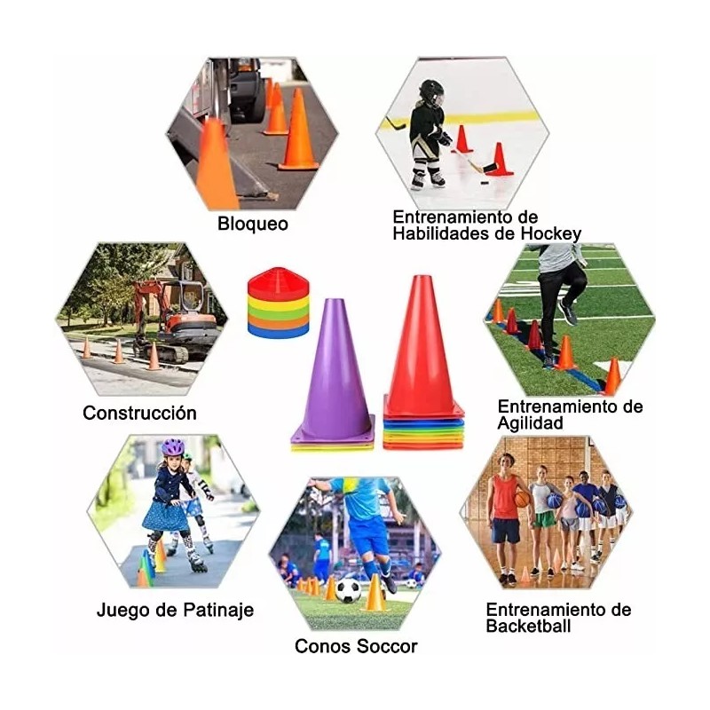 FH Kit Entrenamiento 16 Conos + 16 Platos + 12