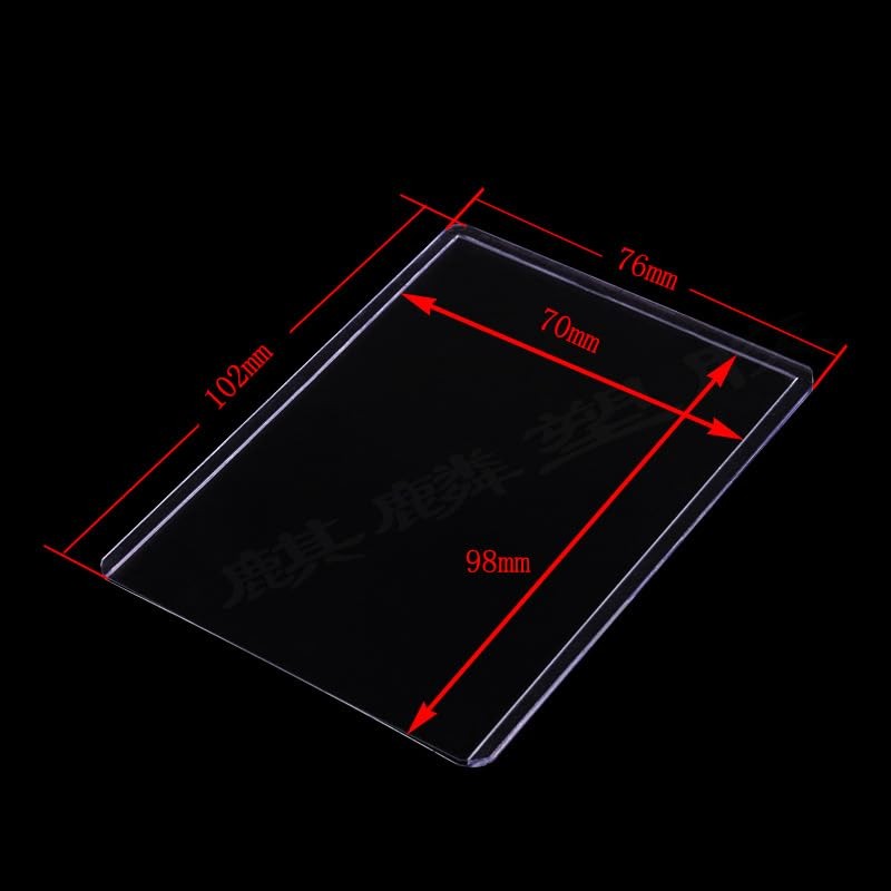LUNA PARK 200 Clear Card Sleeves, 100 PVC Fundas Duro