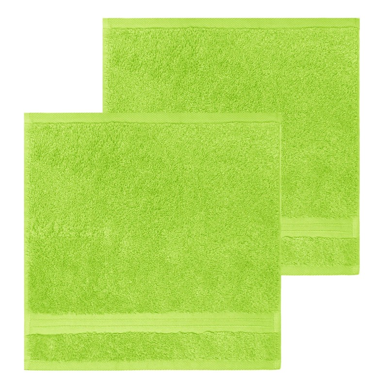 Lashuma Towels, Set of 2, Apple Green, Guest Towels, 30