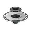 NEODRAIN 6x6 Inch Black Square Floor Drain with ABS Base