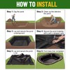 15 x 15 ft Pond Liner Underlayment with 10 U-pins,