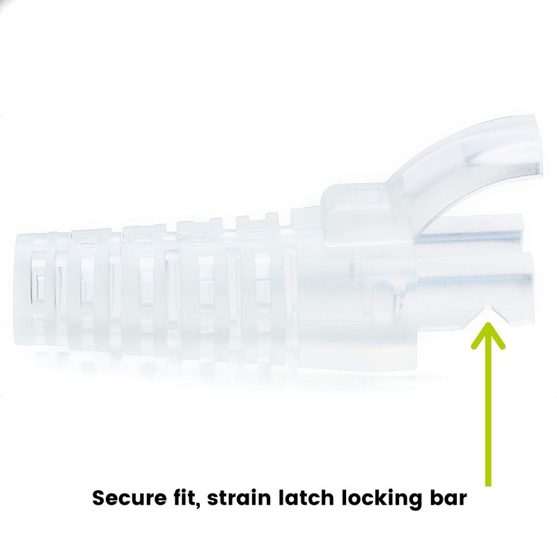 trueCABLE RJ45 Strain Relief Boots, Large 5.5 to 7.0mm Cut-to-Fit