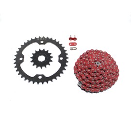 2006-2009 fits Yamaha YFM700 700 Raptor Red Chain and Black Sprocket 15/38 102L
