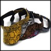 White Fang CZ307 Women's Sun Visor, Python Pattern, Golf, Running,