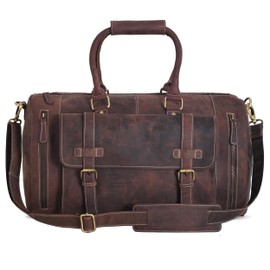 Weekender Bag For Travel (Brown Crazy Horse)