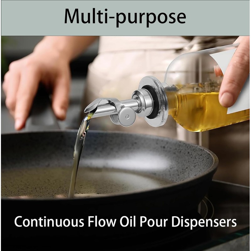 Pafuen Auto - Boquilla para verter licor (4, plateada)