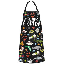 MYSOMY Florida Kitchen Apron Florida Chef Aprons Florida Chef Gifts Florida Cooking Apron Florida Lover Gifts (Florida bl UK)