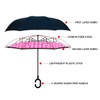 Parquet Pink Big Polka Dot Double Layer Inverted Umbrellas -