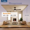 Amico Ceiling Fans with Lights, 44 inch Ceiling fan with