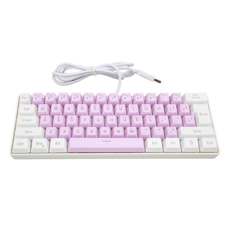 Gaming Keyboard USB 61 Keys RGB Backlit Ergonomic Contrast Color