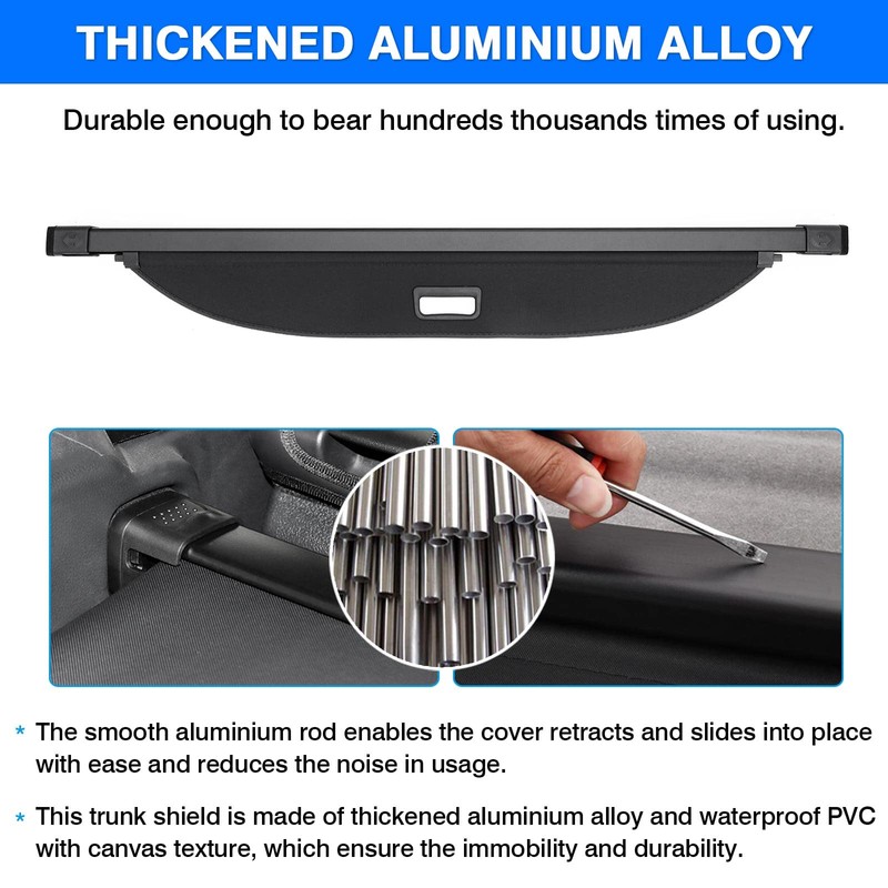 Powerty Cargo Cover for 2023-2025 2026 Kia Sportage Accessories, Canavas