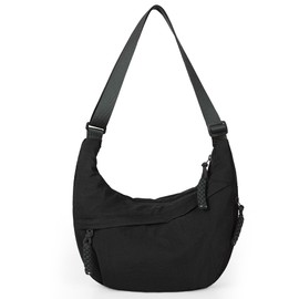 GSenhui Crescent Bag for Women Half Moon Bag Nylon Dumpling Bag Across Body Side Bag Multi Pockets Crescent Cross Body Bag Sling Bag for Travel Hobo Shoulder Bag