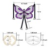 10pcs Bra Strap Clips Sets, 2Pcs Butterfly Bra Straps, 8