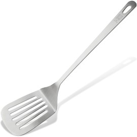 Chefkoch trifft Fackelmann Slotted Turner - Perfect for Turning Food, Stainless Steel in Matte Look - Spatula Dishwasher Safe