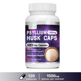 Grevip with Psyllium Husk Extract Supplement - Made in the USA - 120 Capsules