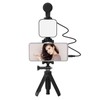 ciciglow Smartphone Vlog Kit,LED Video Light +Omnidirectional Microphone + Tripod