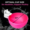 Lil'Clucker - Pink Large Automatic Chicken Waterer Cups Suitable for