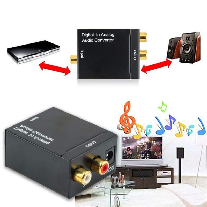 PremiumCord Digital to Analogue Audio Converter, Toslink/SPDIF to 2x RCA