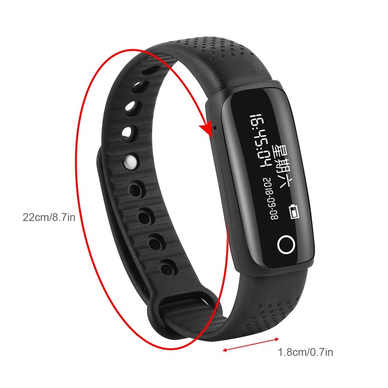 Portable Digital Voice Audio Recorder Smart Sports Bracelet 8G Flash