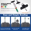 Tire Tread Depth Gauge Tool - Smart Color Coded Tire