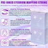 2 Piece Eyebrow Tracing Mapping Kit for Pre Dyed Eyebrows,