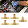 3 Way Adapter Fitting Brass 5/8in Brass Universal Tee Fitting