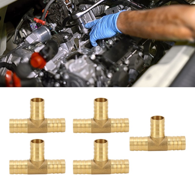 3 Way Adapter Fitting Brass 5/8in Brass Universal Tee Fitting