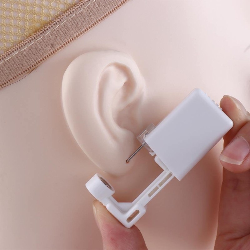2Pcs Self Ear Piercing Kit, Disposable Sterile Ear Piercing Kit,