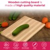 STL Bamboo Wooden Chopping Board 22x32 Organic Cutting Board Non-Slip